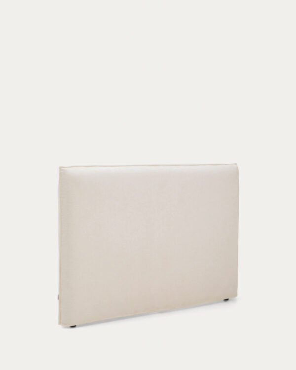 Cabecero desenfundable Jaira de chenilla blanco para cama de hasta 180 cm FSC Mix Credit
