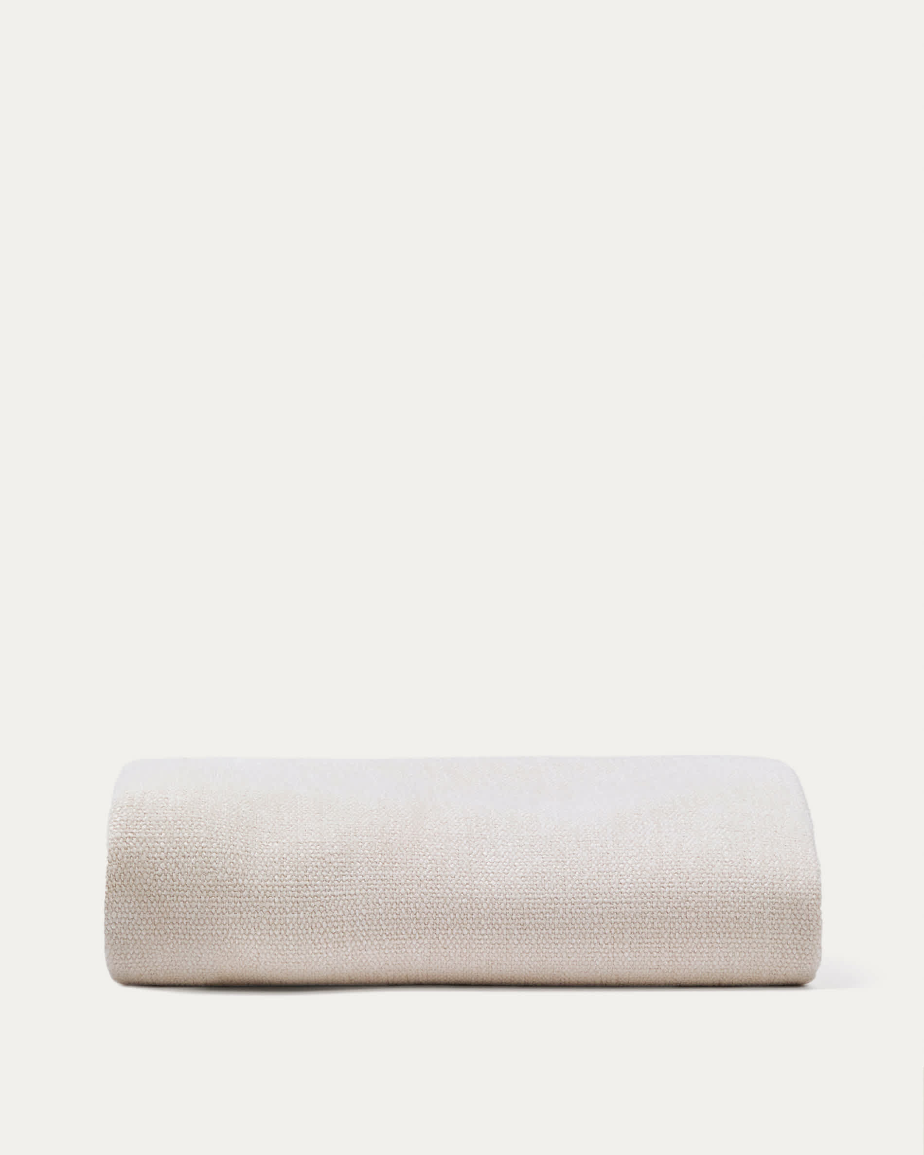 Funda para cabecero Jaira de chenilla blanco para cama de hasta 90 cm