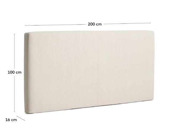 Cabecero desenfundable Blok crudo para cama de hasta 180 cm