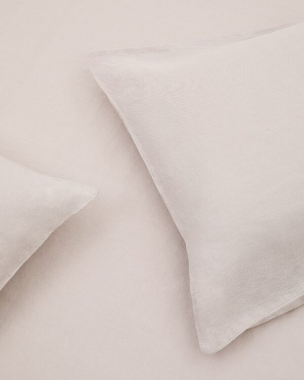 Sábana bajera ajustable Simmel de mezcla de lino color gris para cama de 90 cm
