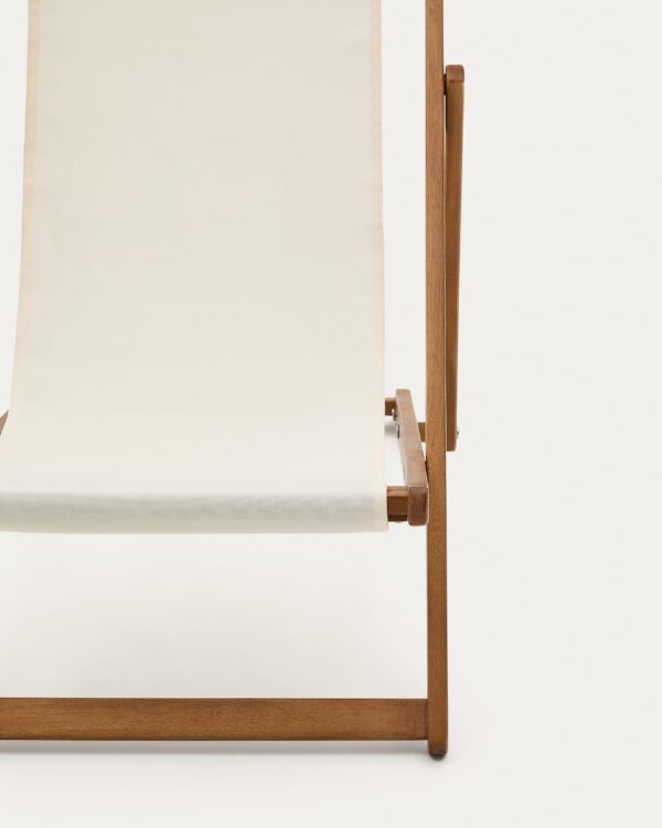 Hamaca infantil plegable de exterior Adredna beige de madera maciza de acacia FSC 100%