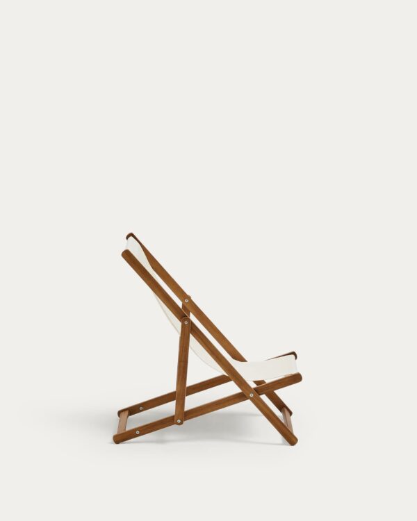 Hamaca infantil plegable de exterior Adredna beige de madera maciza de acacia FSC 100%