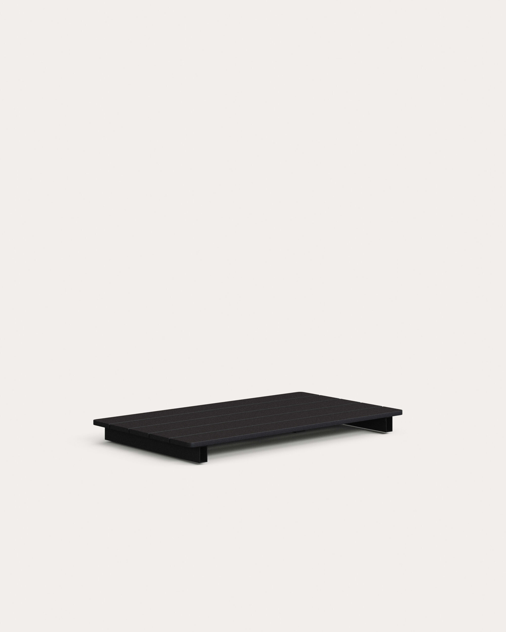 Sobre de mesa modular Sorells de aluminio gris 52 x 91 cm
