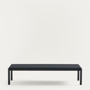 Mesa de centro Sorells de aluminio gris 63 x 144,6 cm