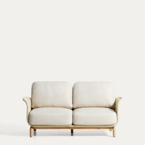 Sofá Alipa 2 plazas de madera maciza de acacia y cuerda crudo 165 cm FSC 100%