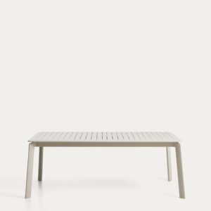 Mesa extensible Brela de aluminio crudo 205(287) x 100 cm