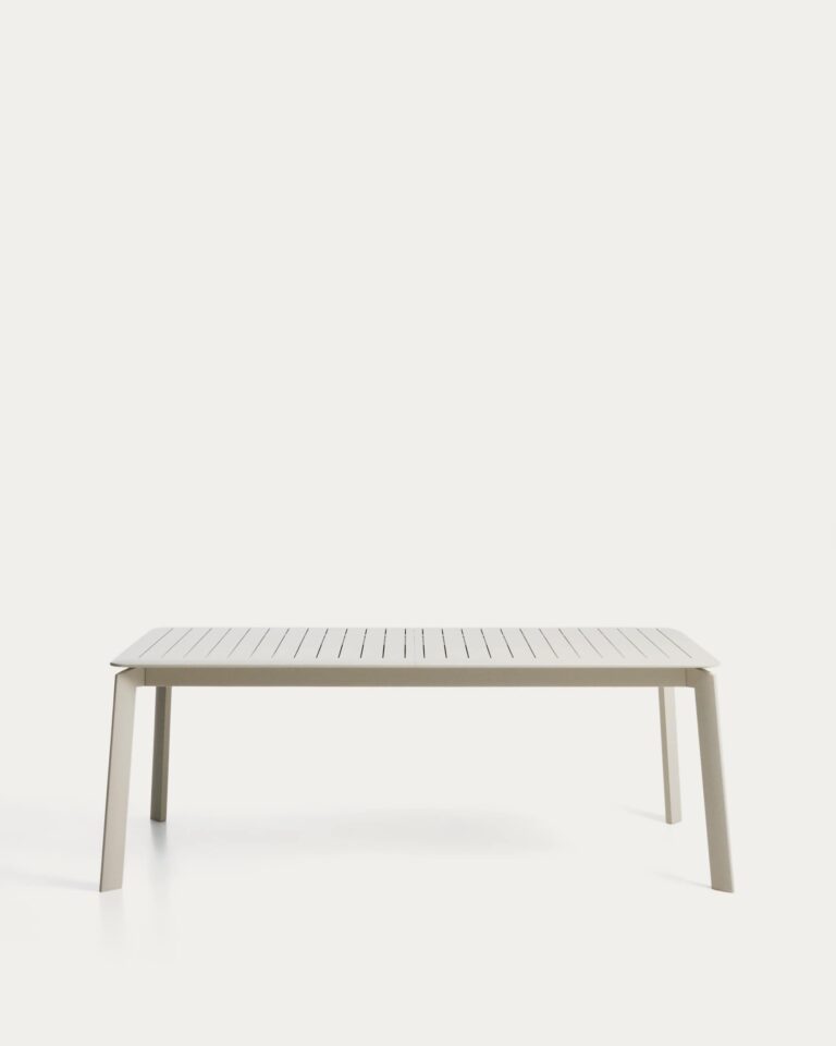 Mesa extensible Brela de aluminio crudo 205(287) x 100 cm