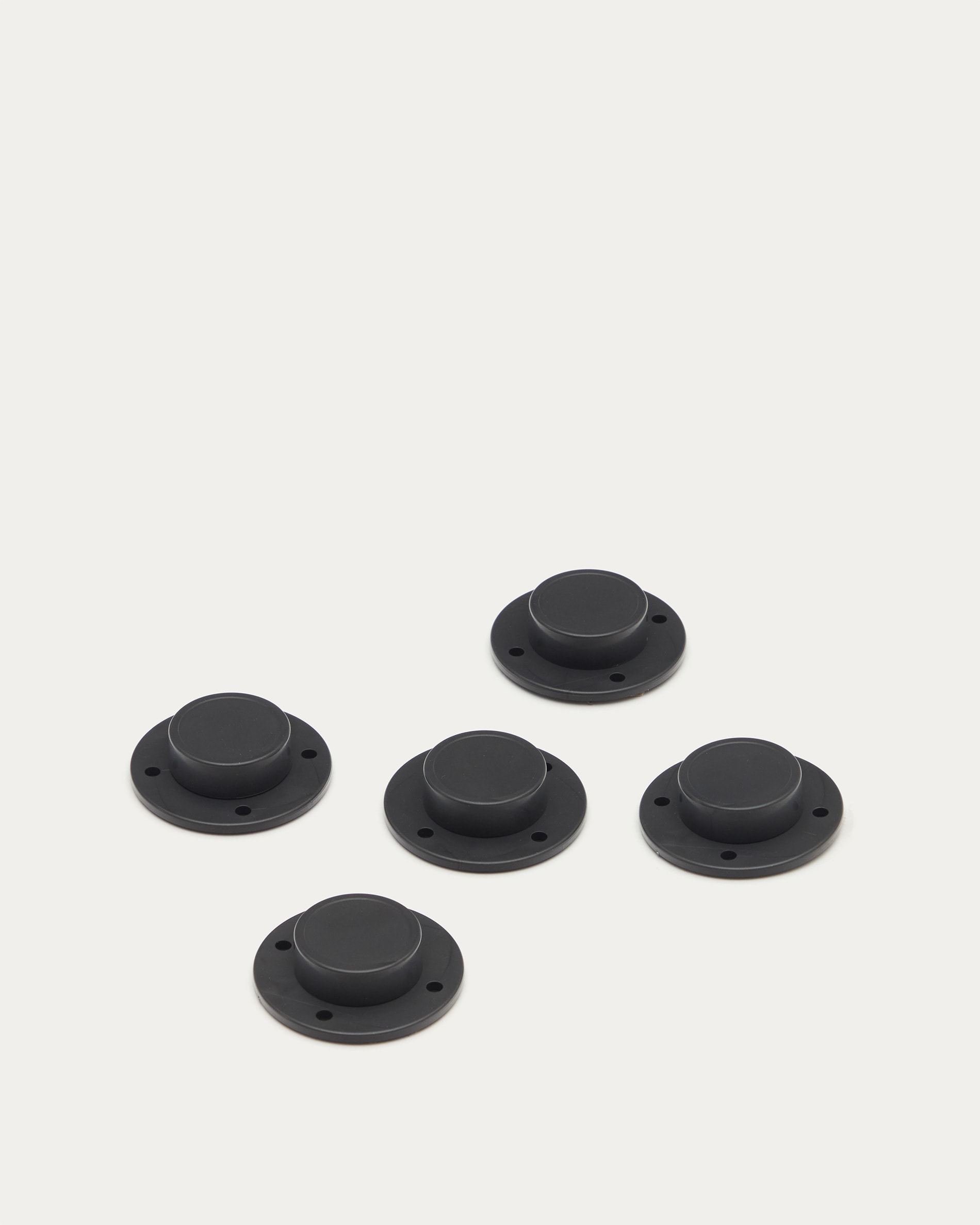 Set de 5 patas regulables con adhesivo para estantería Litto