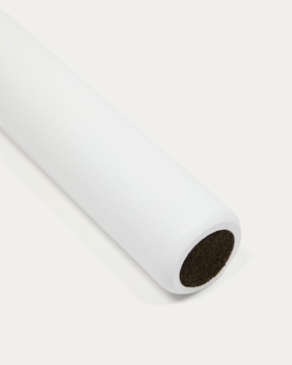 Pata somier Ise de madera maciza de haya con acabado blanco