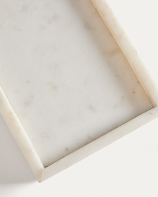 Bandeja Serela de mármol blanco 35 x 18 cm