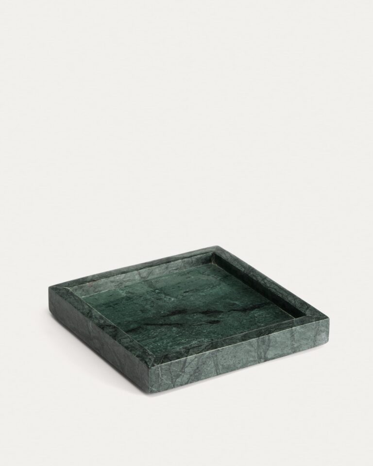 Bandeja Serela de mármol verde 18 x 18 cm
