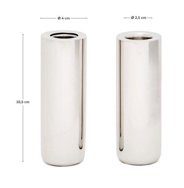 Set Nirela de 2 candelabros 11 cm