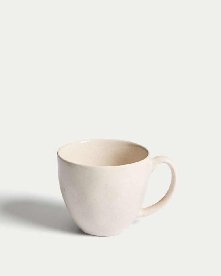 Taza Sermin de cerámica beige