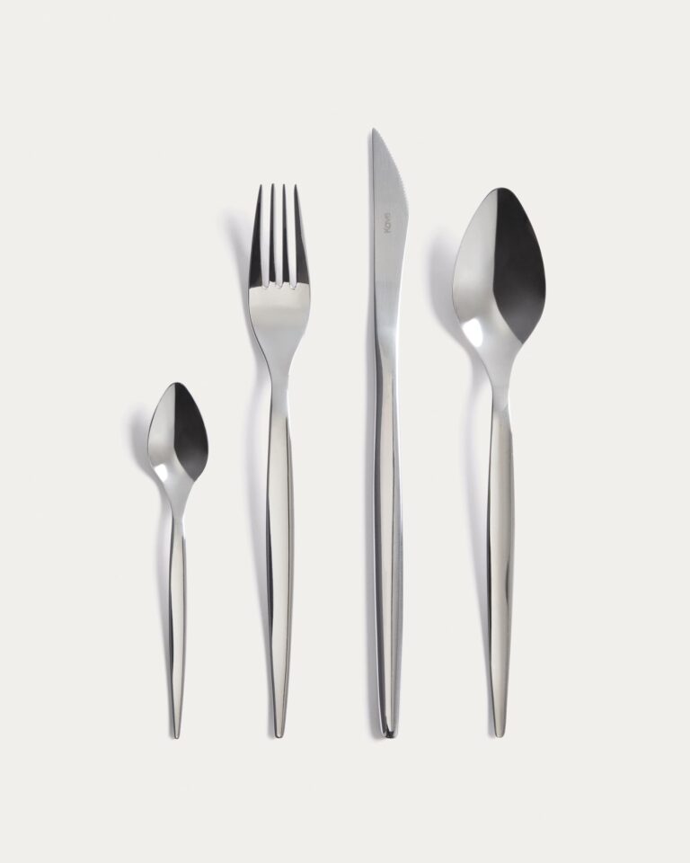 Set Selua de 16 cubiertos de acero inoxidable con acabado brillante