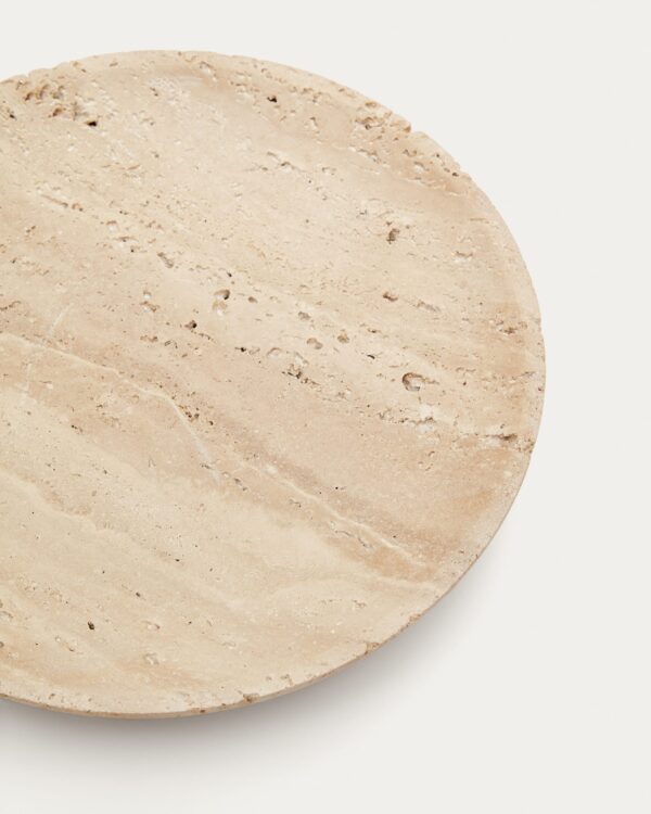 Vaciabolsillos Madlena de travertino beige