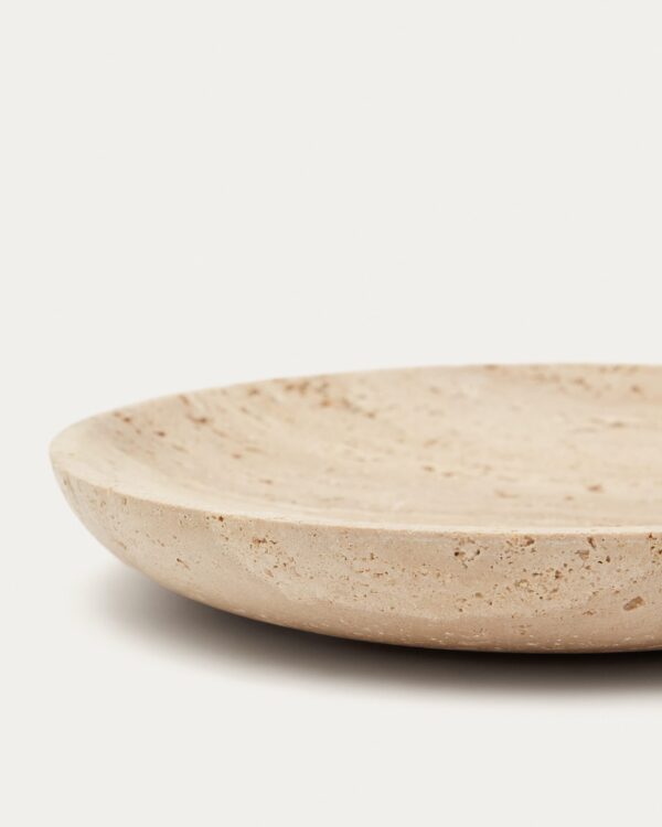 Vaciabolsillos Madlena de travertino beige