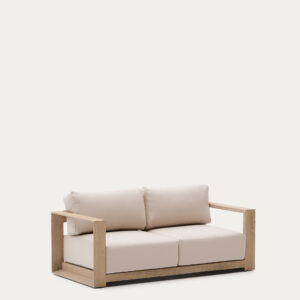 Sofá Ambra de 2 plazas de madera maciza de acacia con acabado claro 174 cm FSC 100%