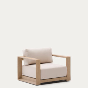 Sillón Ambra de madera maciza de acacia con acabado claro FSC 100%