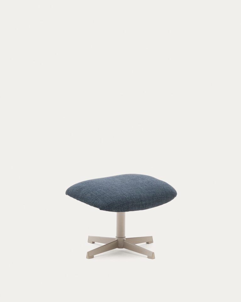 Reposapiés giratorio Jaspe azul y metal con acabado gris FSC 100%