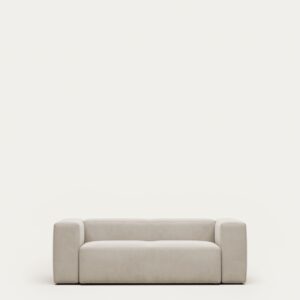 Sofá Blok 2 plazas de chenilla beige 210 cm FSC Mix Credit