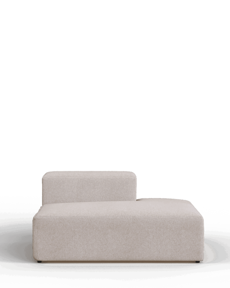 Terminal derecho sofá Blok con profundidad de 70 cm beige