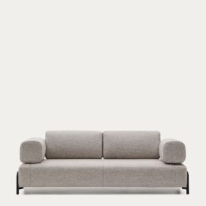 Sofá Compo 3 plazas beige grisáceo 232 cm