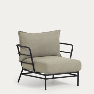 Sillón Mareluz de acero negro