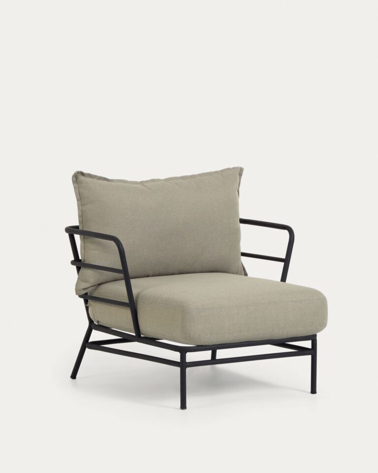Sillón Mareluz de acero negro