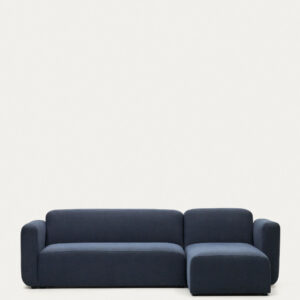 Sofá modular Neom 3 plazas chaise longue derecho/izquierdo azul 263 cm FSC Mix Credit
