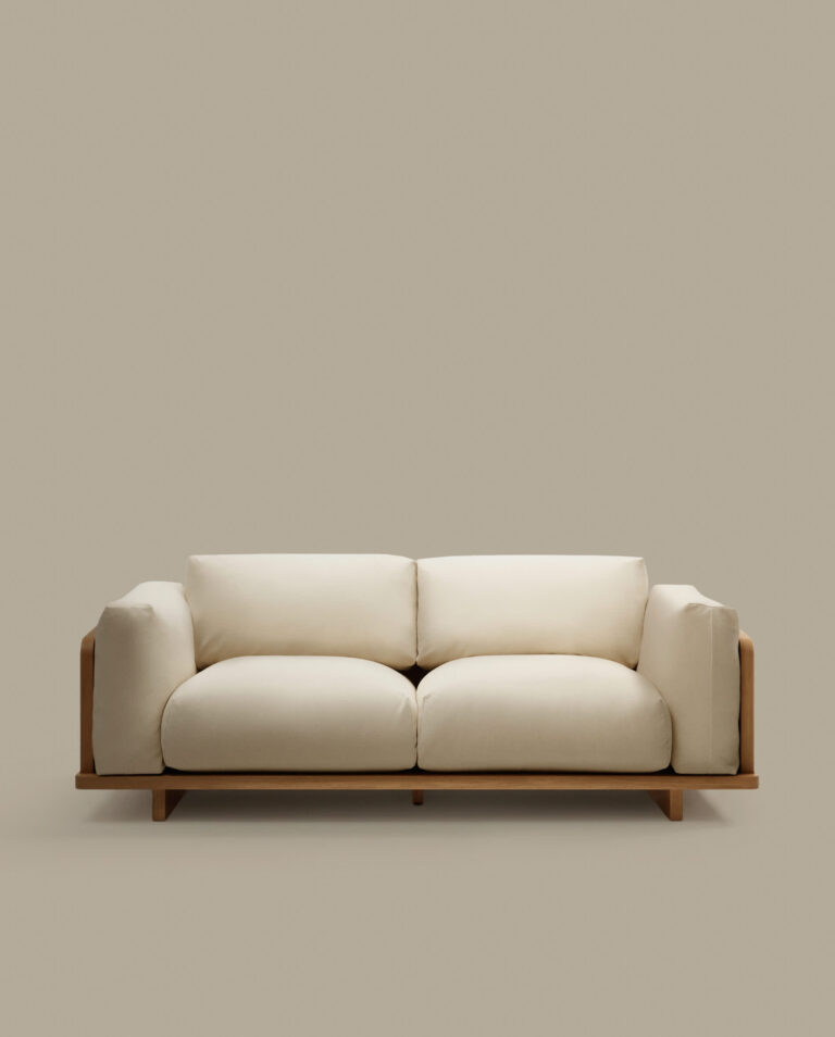 Sofá Oaq 3 plazas beige 225 cm FSC Mix Credit