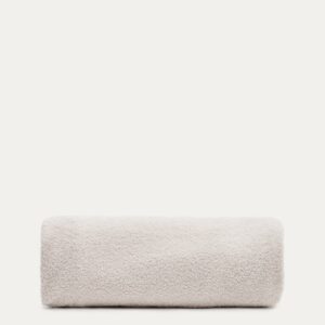 Funda para reposapiés Kaeli de borreguito crudo Ø 120 cm