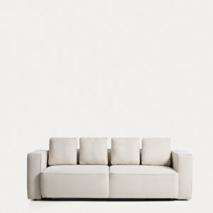 Sofá cama Marela 3 plazas chenilla beige 236 cm FSC Mix Credit
