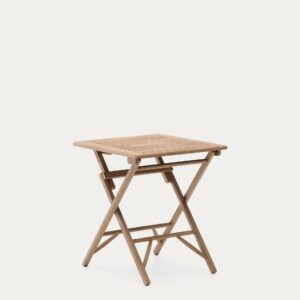 Mesa plegable Dandara de madera maciza de acacia FSC 100% 66 x 66 cm