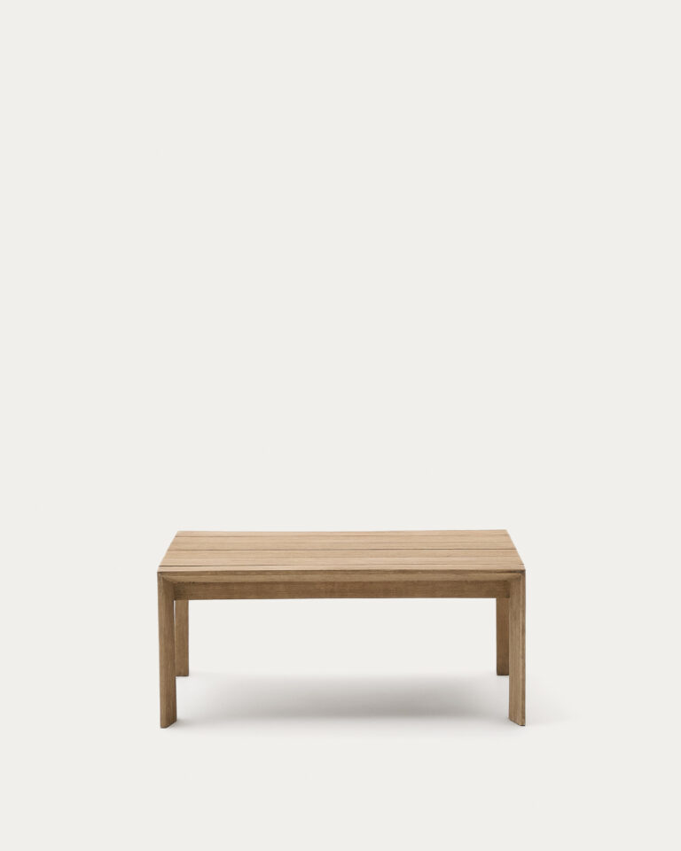 Mesa de centro Ambra de madera maciza de acacia con acabado claro 82,5 x 82,5 cm FSC 100%