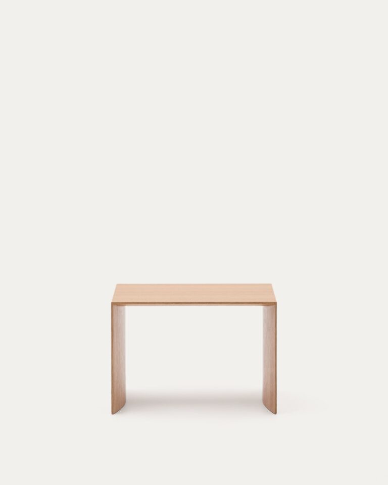 Mesa auxiliar Litto de chapa de roble FSC Mix Credit 55 x 40 cm