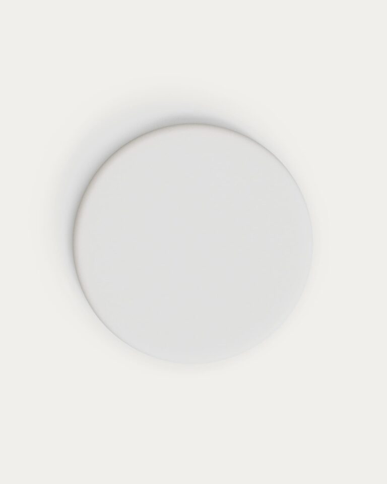 Sobre de mesa redondo Lura de cemento blanco Ø70cm