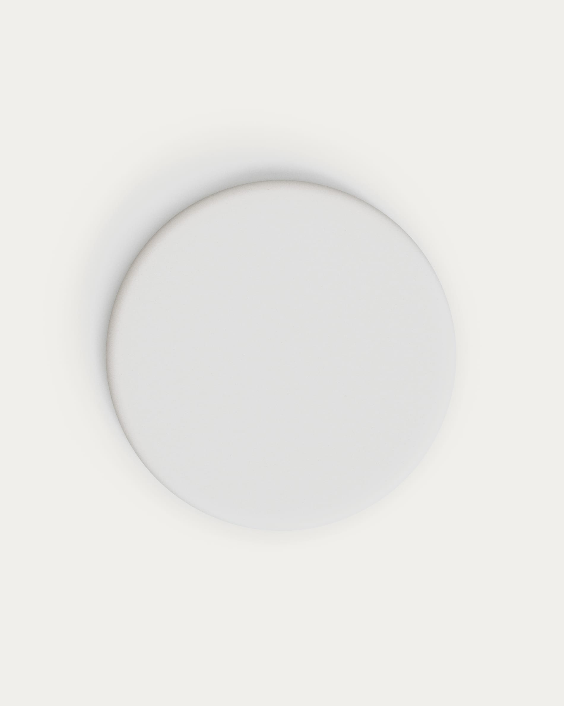 Sobre de mesa redondo Lura de cemento blanco Ø70cm