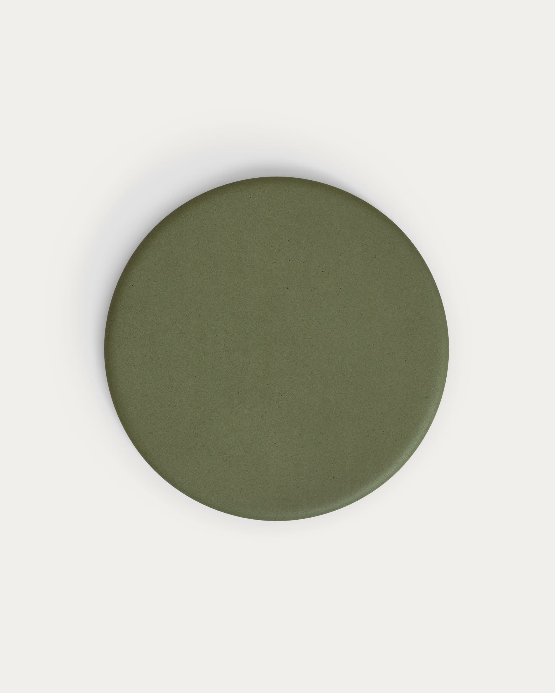 Sobre de mesa redondo Lura de cemento verde Ø70cm