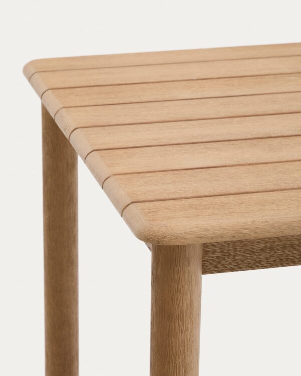 Mesa alta Sori de madera maciza de acacia FSC 100% 78 x 78 cm