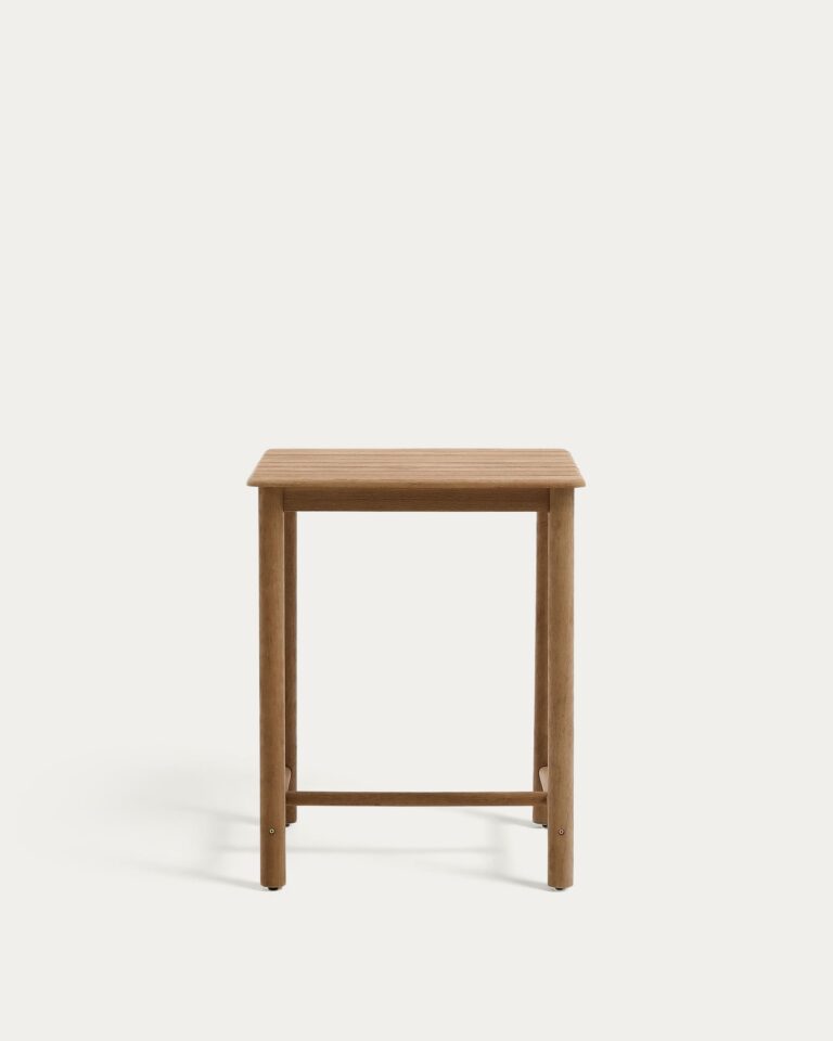 Mesa alta Sori de madera maciza de acacia FSC 100% 78 x 78 cm