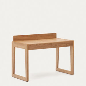 Mesa Arandu de chapa y madera maciza de fresno 120 x 60 cm