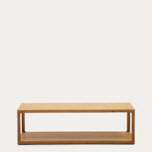 Mesa de centro Maymai de madera de roble 140 x 65 cm