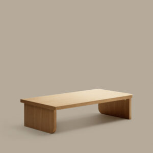 Mesa de centro Oaq de chapa de roble con acabado natural 140 x 75 cm FSC Mix Credit