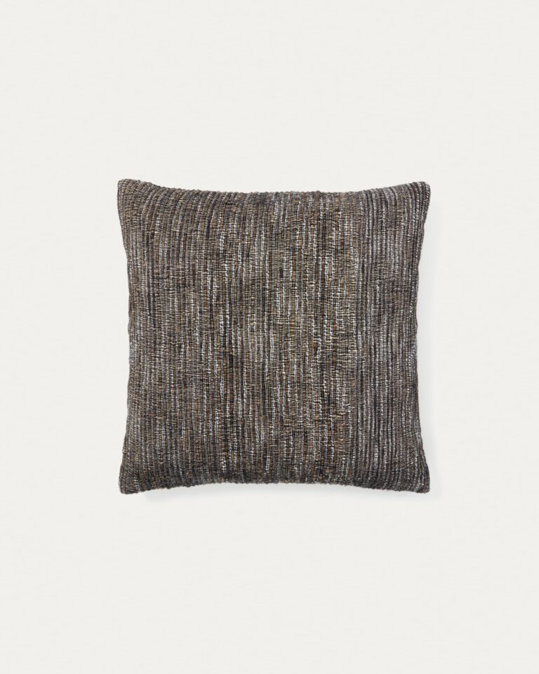 Funda de cojín Gulbe de seda y algodón multicolor 45 x 45 cm