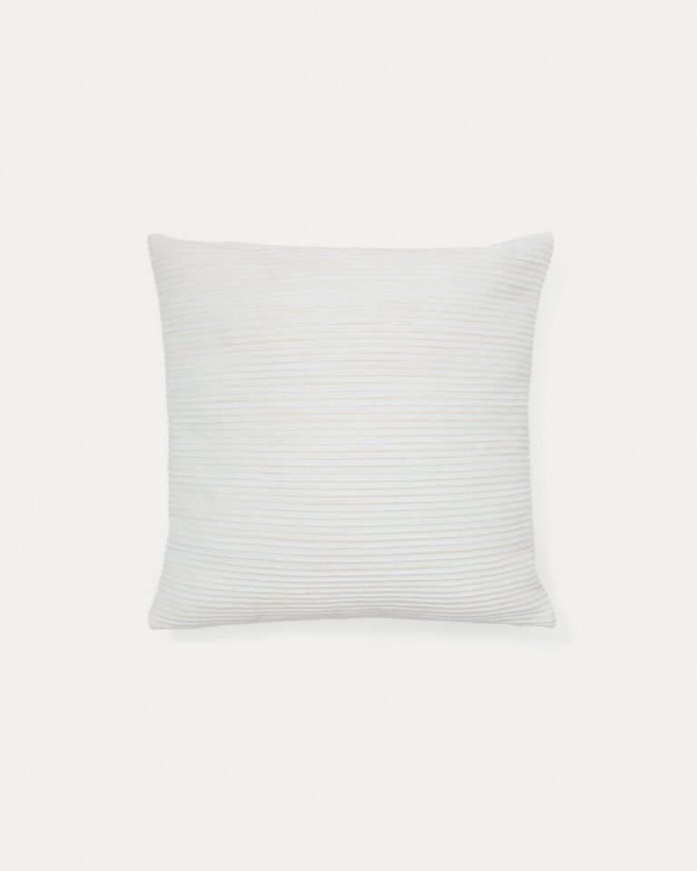 Funda de cojín Minec 100% algodón beige 45 x 45 cm