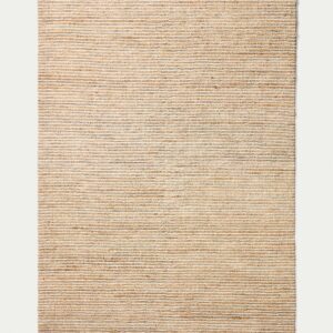 Alfombra Derule de yute y lana beige 200 x 300 cm