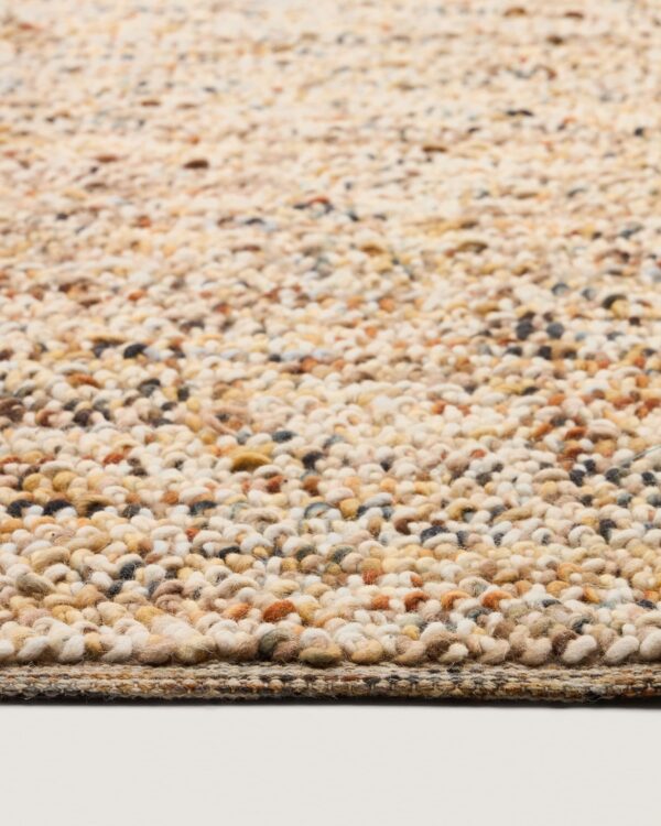 Alfombra Elanis de lana bouclé multicolor 200 x 300 cm