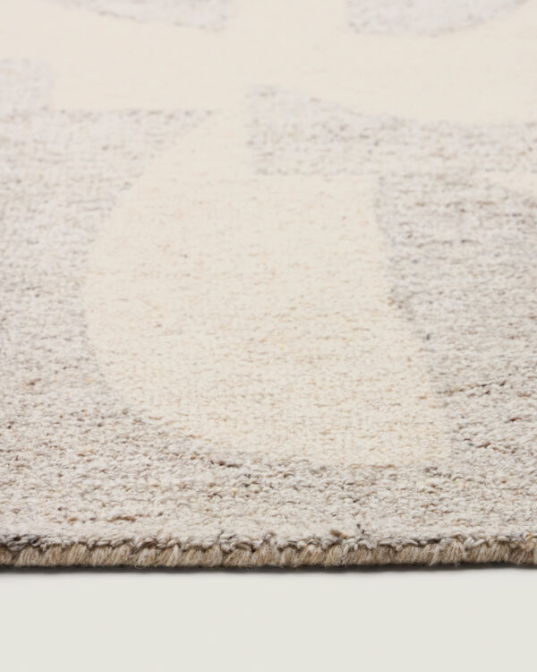 Alfombra Norela de mezcla lana jacquard gris 300 x 200 cm