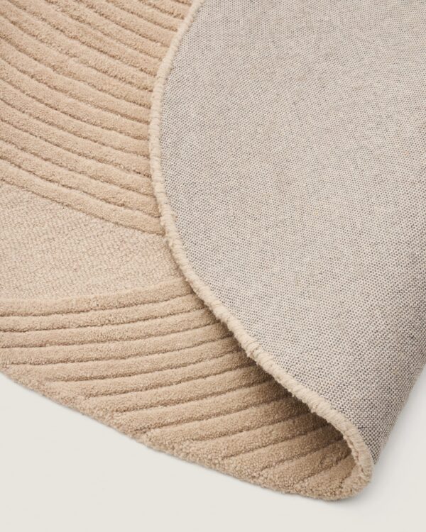 Alfombra Domm de lana beige 160 x 230 cm