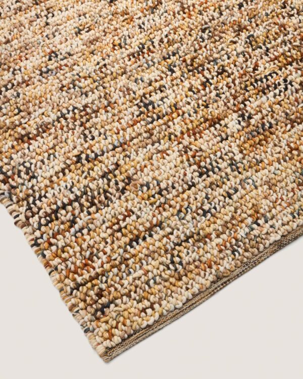 Alfombra Elanis de lana bouclé multicolor 160 x 230 cm